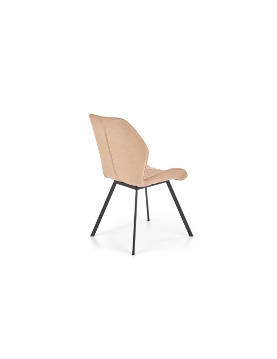 Scaun de living HM K360 bej cu picioare negre [8]