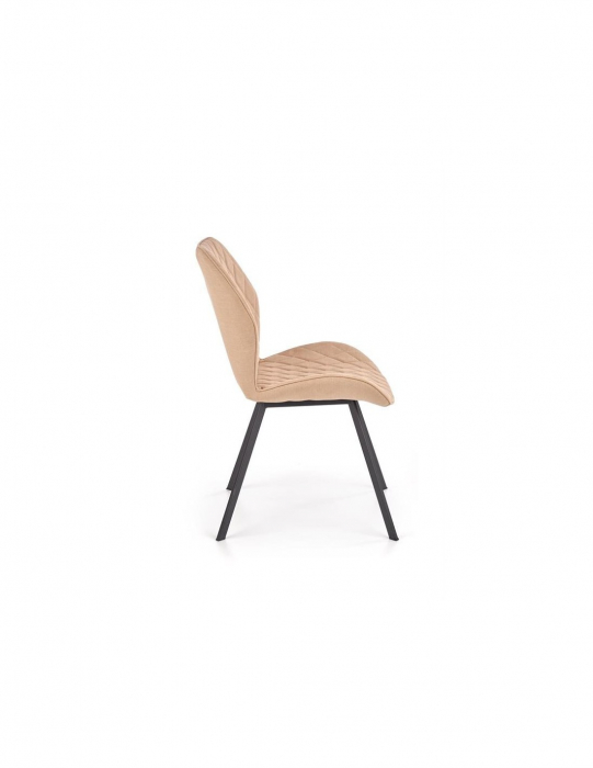 Scaun de living HM K360 bej cu picioare negre [5]