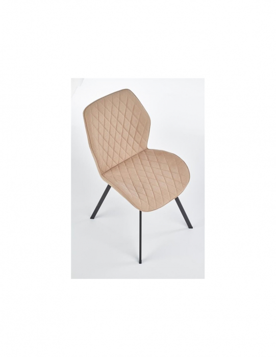 Scaun de living HM K360 bej cu picioare negre [9]