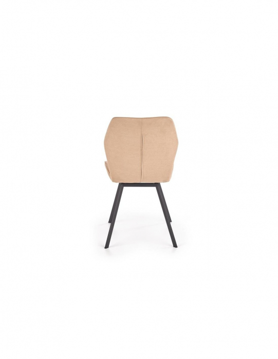 Scaun de living HM K360 bej cu picioare negre [4]