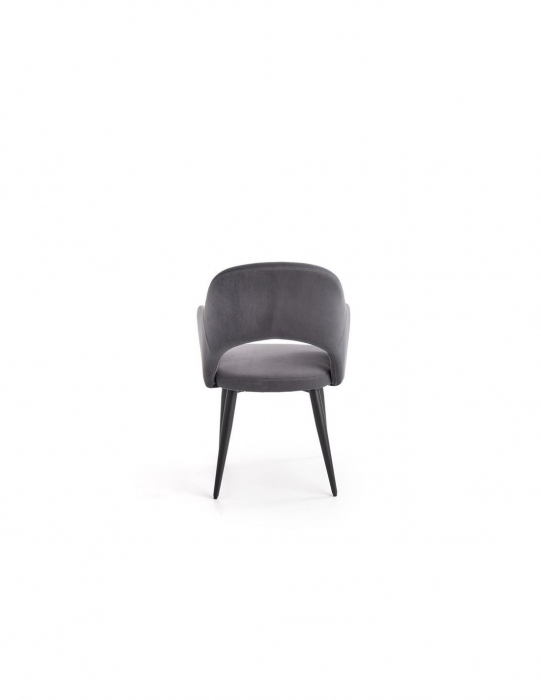 Scaun living HM K364 gri cu picioare negre [5]