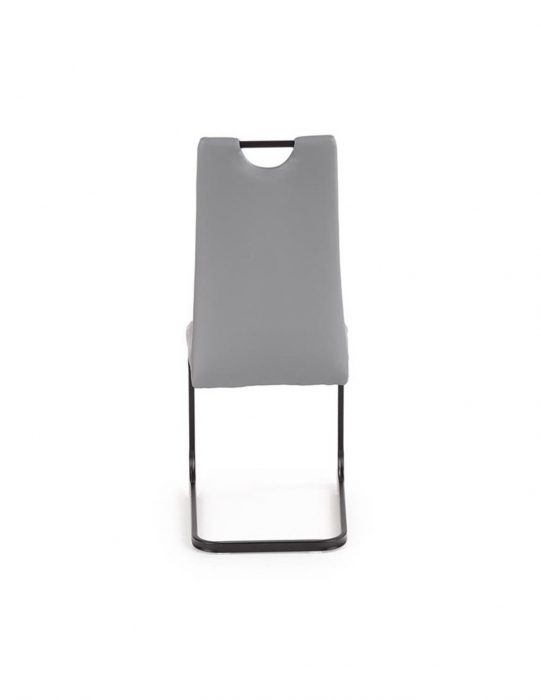 Scaun de living HM K371 gri cu cadru metalic negru [3]