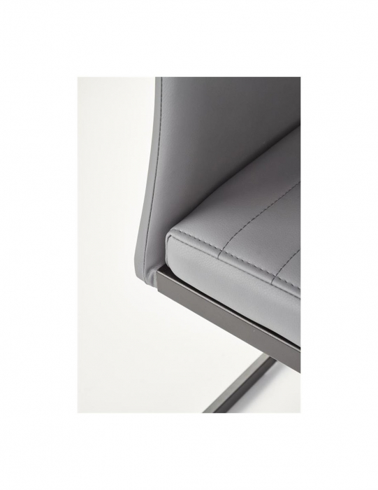 Scaun de living HM K371 gri cu cadru metalic negru [4]