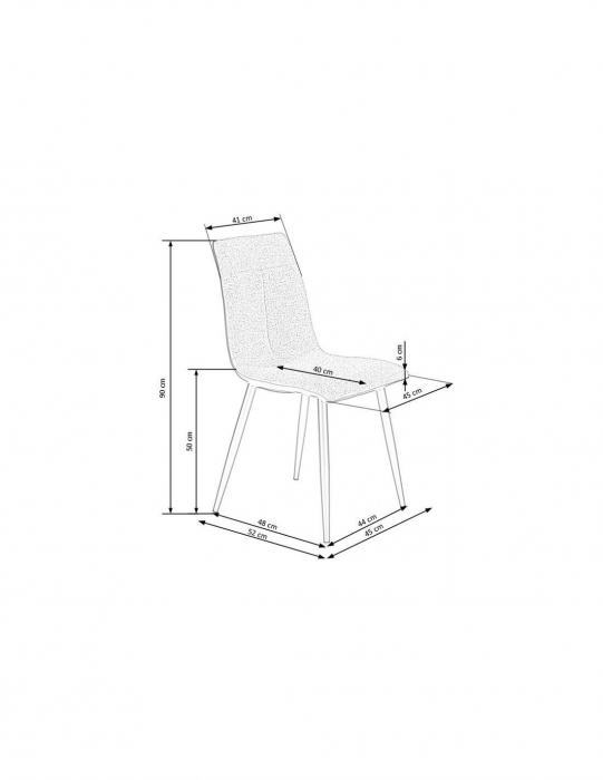 Scaun living HM K374 gri [8]