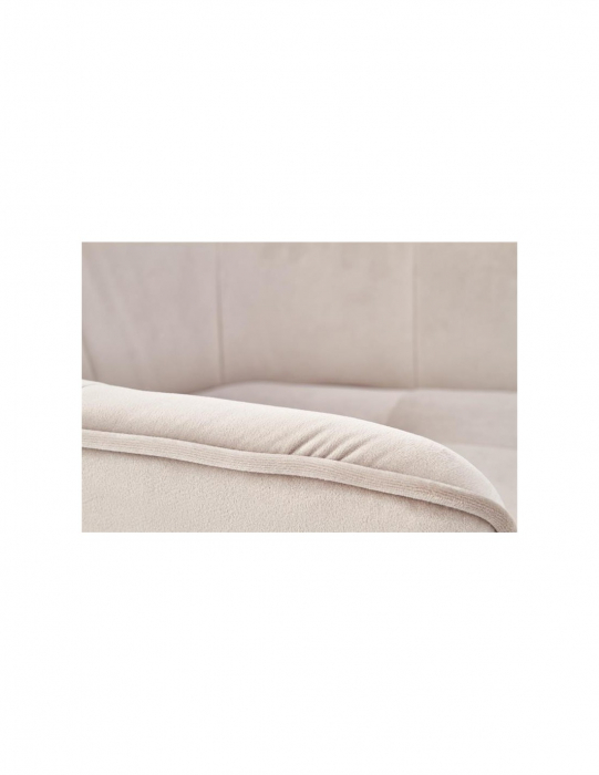 Scaun living bej HM K377 cu picioare metalice negre [8]