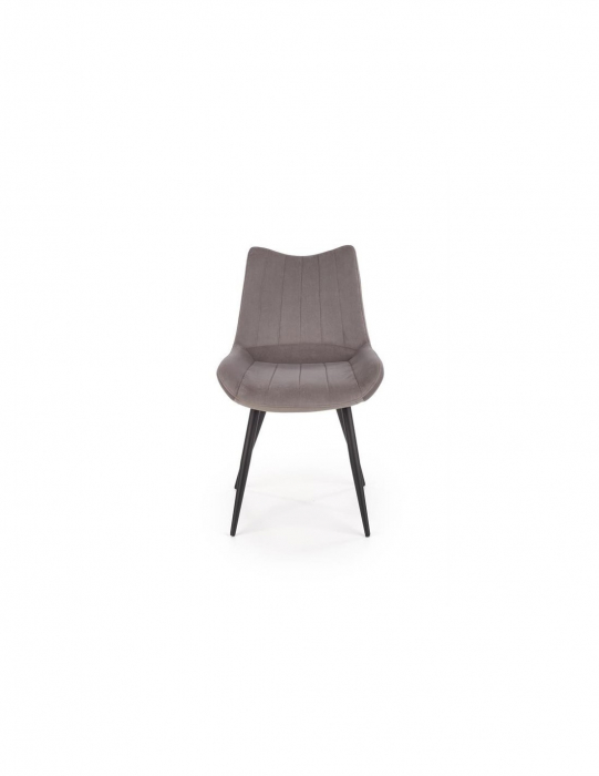 Scaun living HM K388 gri cu picioare metalice negre [2]