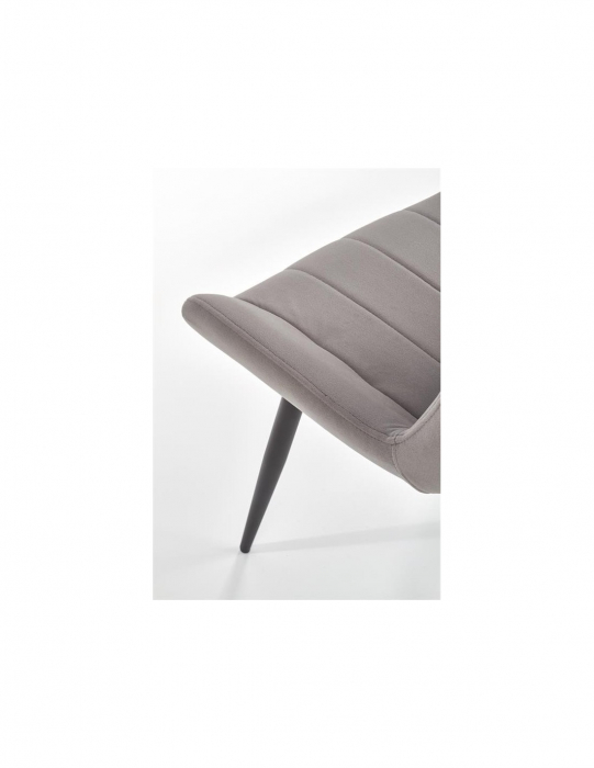 Scaun living HM K388 gri cu picioare metalice negre [4]