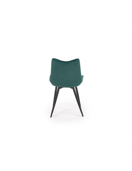 Scaun living verde HM K388 cu picioare metalice negre [10]