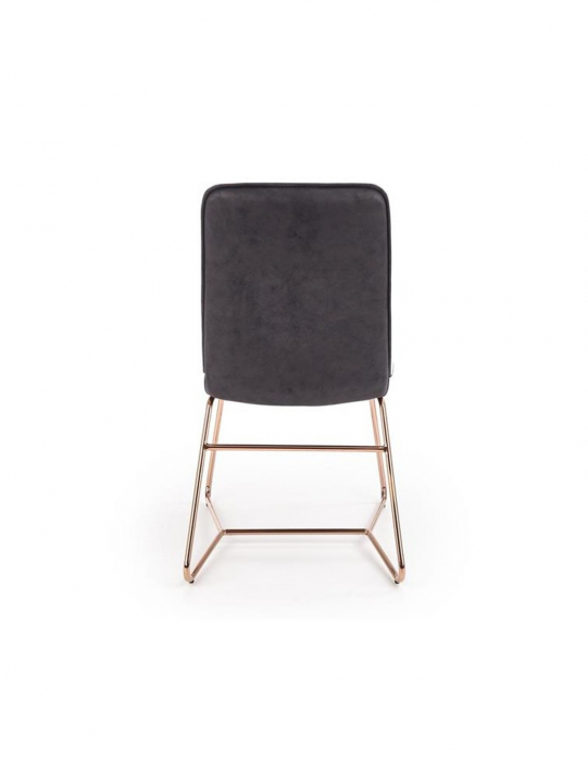 Scaun living crem HM K390 cu picioare metalice cupru [3]