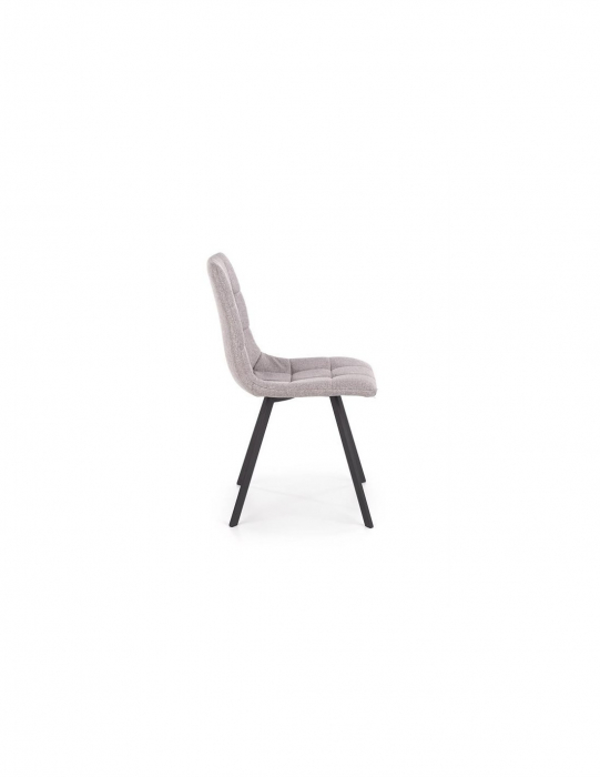 Scaun de living HM K402 gri cu picioare metalice negre [8]