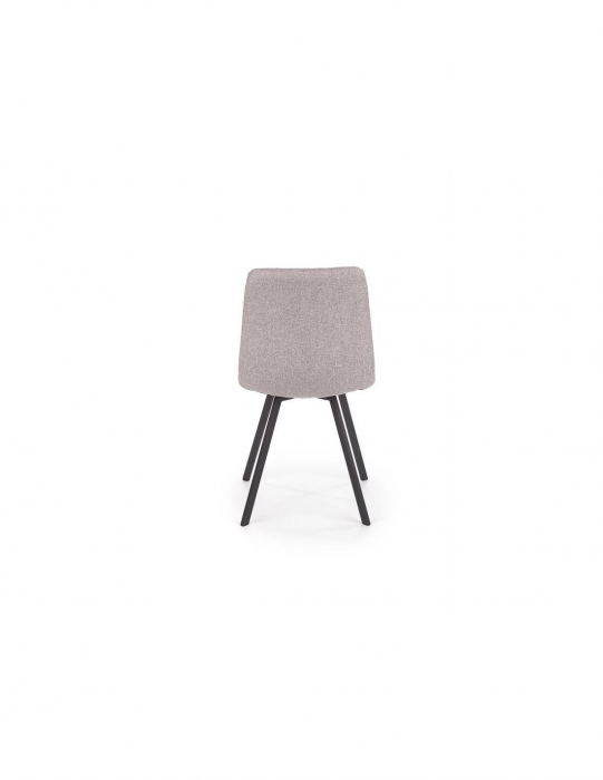 Scaun de living HM K402 gri cu picioare metalice negre [2]