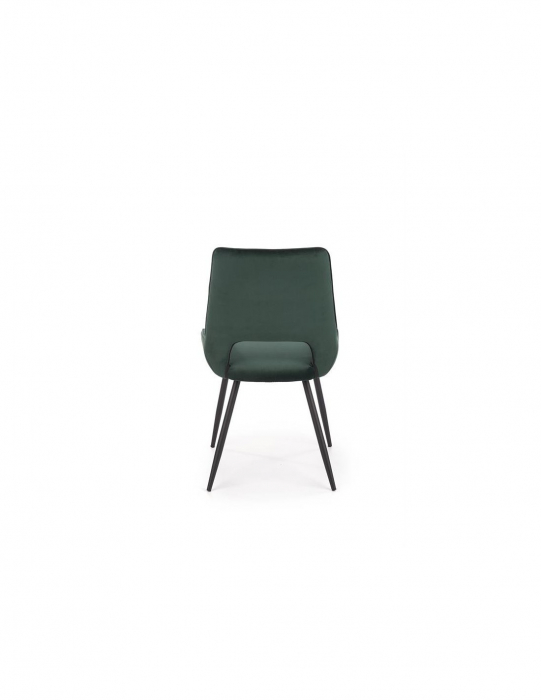 Scaun de living HM K404 verde cu picioare metalice negre [3]