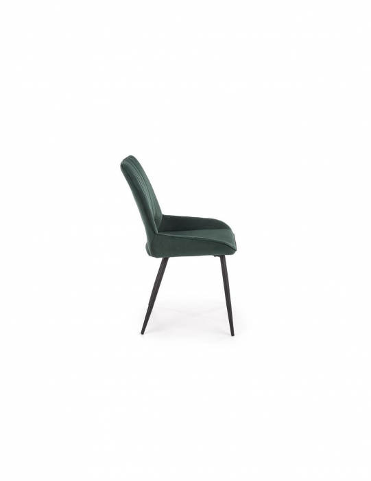 Scaun de living HM K404 verde cu picioare metalice negre [4]