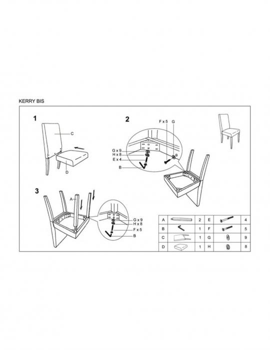 Scaun de living HM Kerry Bis wenge, tapițat piele ecologică, cu picioare din lemn [3]