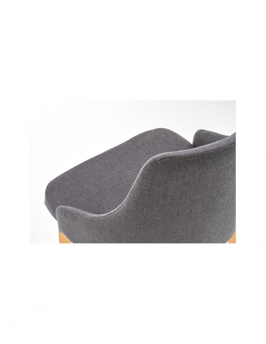 Scaun living HM Toledo gri inchis - stejar [3]