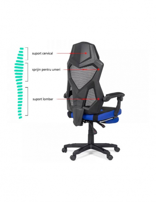 Scaun OFF 304 negru-albastru [2]