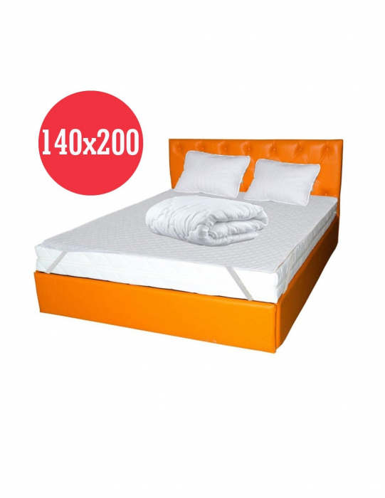 Set Avantaj Saltea Nova Comfort Flex 140x200 plus 2 perne plus Husa hipoalergenica plus Pilota iarna microfibra 180x200 [1]