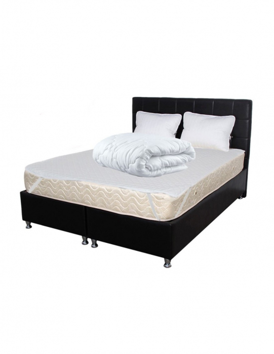Set Avantaj cu saltea superortopedica SOFIA 140x200, perne, husa si pilota [3]