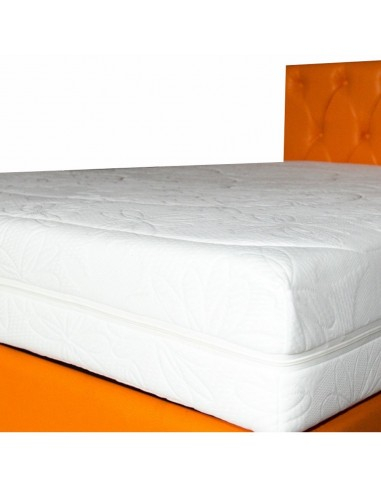 Set de pat cu saltea Ulise Spring Comfort 180x200, perne, husa si pilota, in culoare portocalie [2]