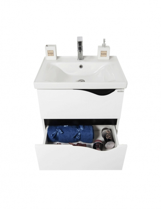 Set Baza si lavoar GN0971 suspendat si Oglinda Celine - 80 cm [9]