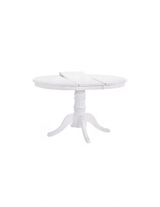 Set masa living HM William cu 4 scaune HM Barock, alb, design modern [5]