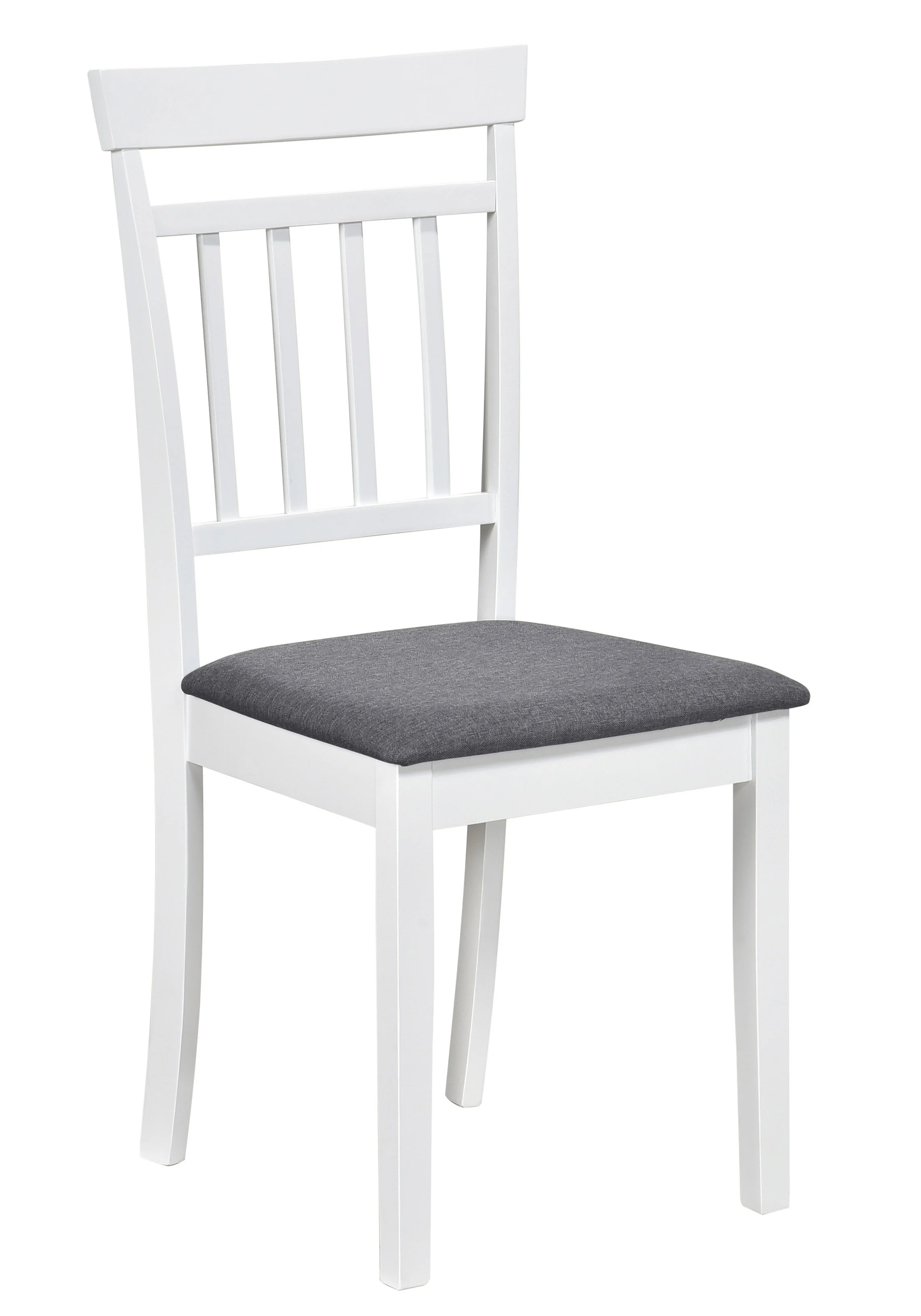 Set masa living plianta Philadelphia, MDF, lemn masiv, rotunda, 55/90 x 90 x 74,8 cm si 2 scaune Hudson, tapiterie stofa,94x50x42 cm, alb/gri [3]