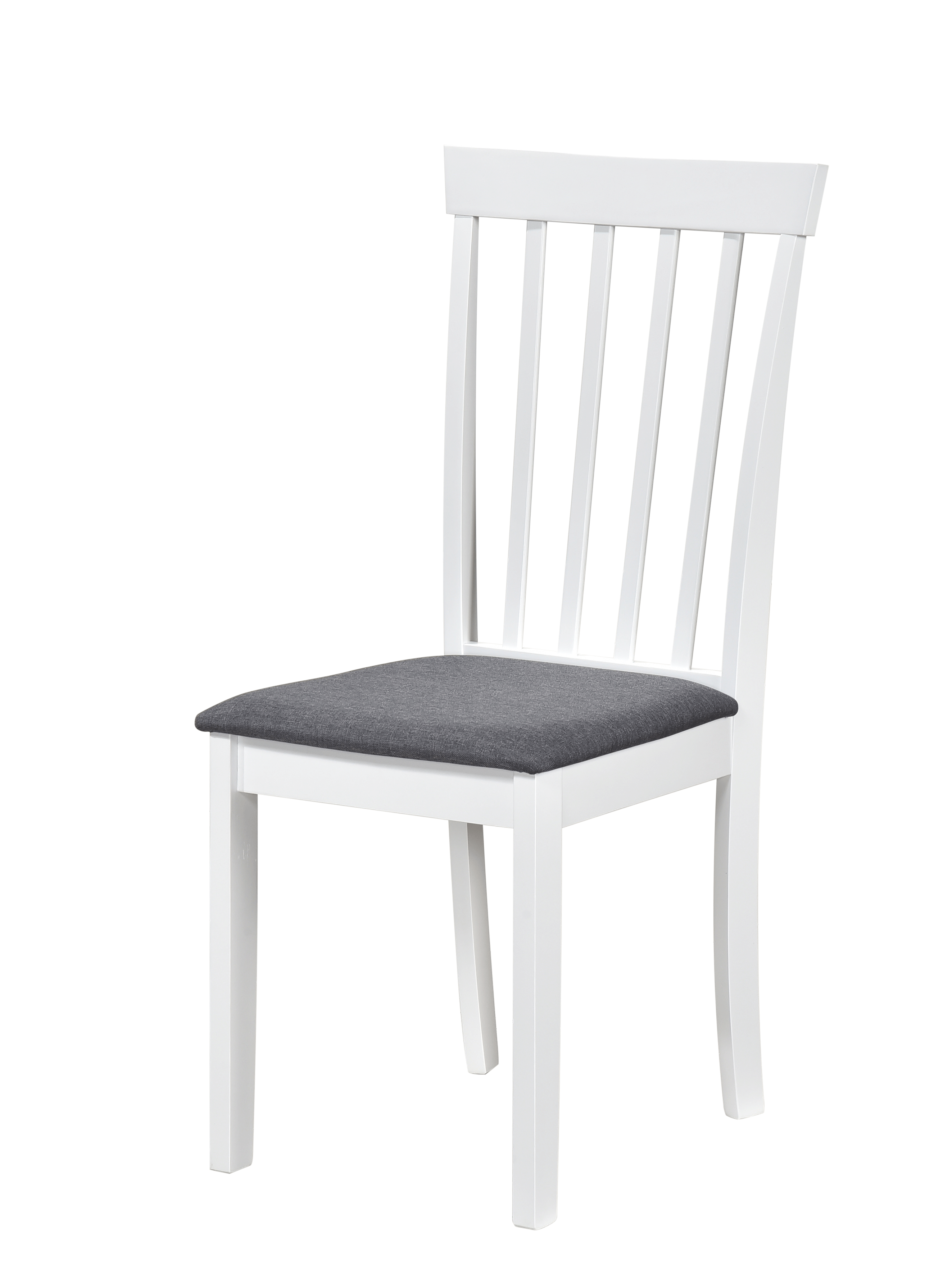 Set masa living si bucatarie Bali, MDF, 112x72x74 cm si 4 scaune Houston, lemn masiv, tapiterie stofa, 100 kg, alb [7]