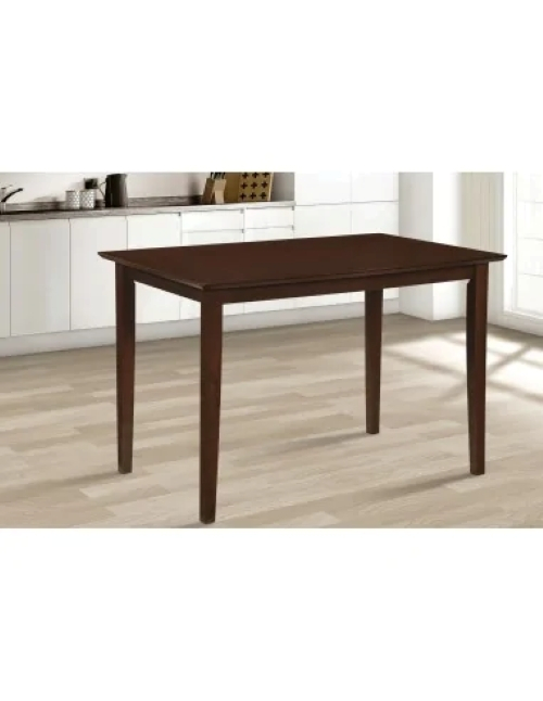 Set masa living si bucatarie Bali, MDF Furniruit, 112x72x74 cm si 4 scaune Vienna, lemn masiv, tapiterie stofa, 100 kg, nuc [4]