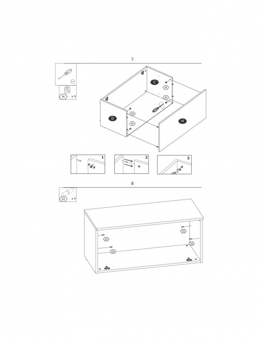 Set mobilier hol alb cu oglinda si pantofar, 6 umerase, sezut gri [6]