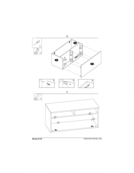 Set mobilier hol cu cuier, oglinda si bancă pantofar stejar wotan [8]