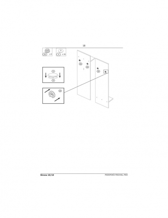 Set mobilier hol cu cuier, oglinda si bancă pantofar stejar wotan [12]