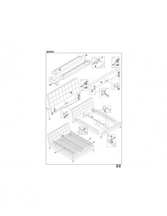 Set pat HM Bonita bej plus saltea Neptun Memory Pocket Comfort 160x200 [4]