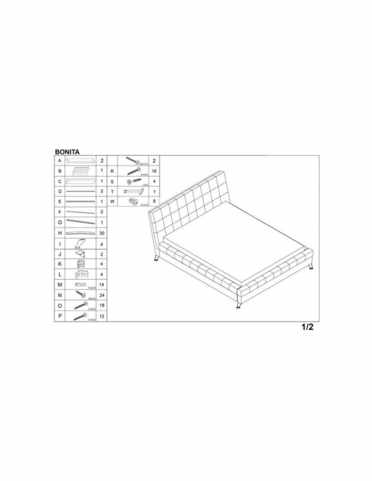 Set pat HM Bonita bej plus saltea Neptun Memory Pocket Comfort 160x200 [3]