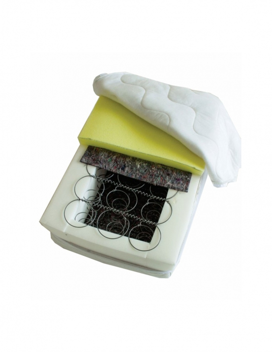 Set Saltea Cronos HR Spring Comfort 140x200 cu Doua Perne Microfibra [4]
