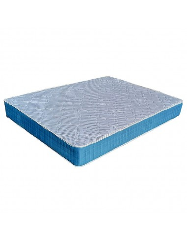 Set saltea Memory Foam PARIS 140x190x23 cu 2 perne microfibra pe pat negru [2]