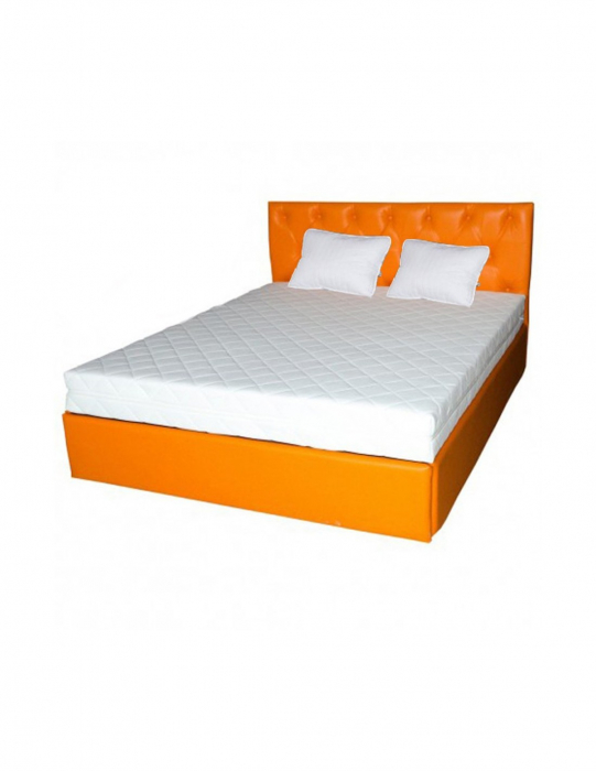 Set saltea Mercur Comfort Flex Plus 140x200 cu doua perne, portocaliu [6]