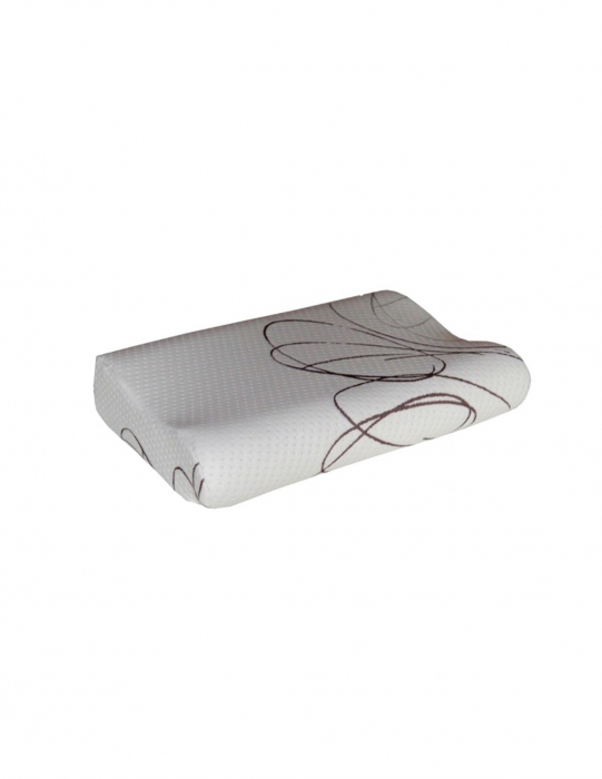 Set saltea Pegas Comfort Flex 140x200 cu perne memory ortopedice, cadru portocaliu [2]