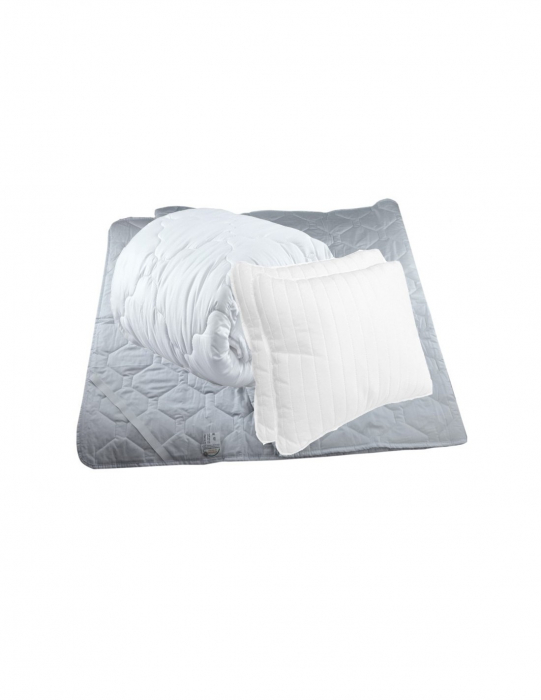 Set pat complet Pluto Spring Comfort cu saltea 140x200, perne si pilota [7]