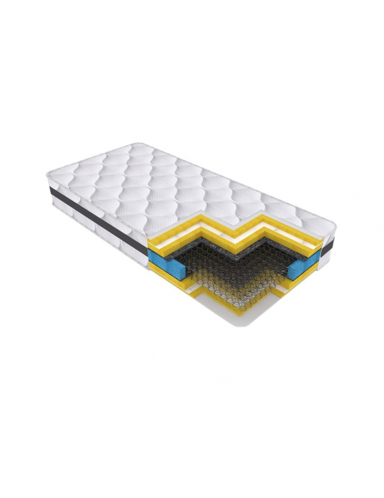 Set Saltea Roza Super Lux Ortopedica 140x200 cu Perne si Pilota [2]