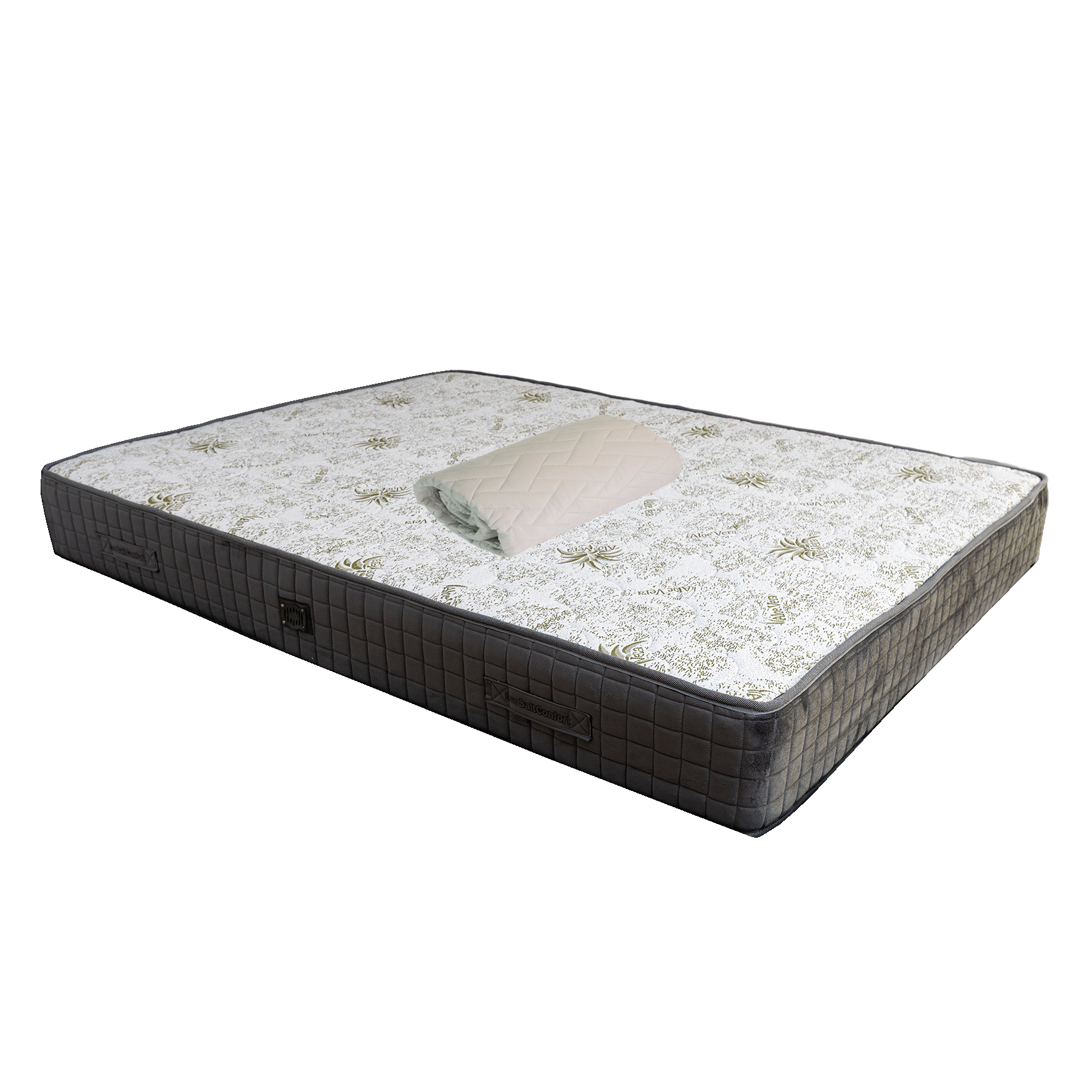 Set Saltea Roza Super Lux Ortopedică 180x200x26cm cu 2 Perne Microfibra și Husa Hipoalergenica [2]