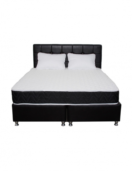 Set Saltea superortopedica Lux Praga 140x190 plus 2 perne microfibra 50x70 [6]