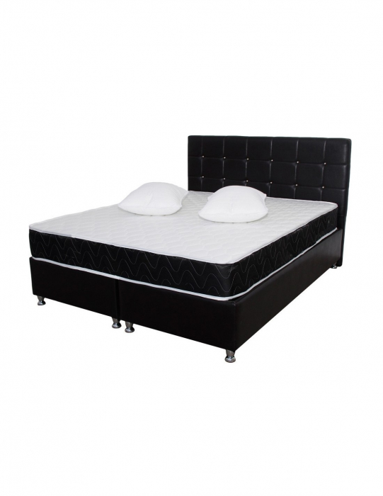 Set Saltea Superortopedica Lux Praga 140x200 cu Doua Perne Microfibra [7]
