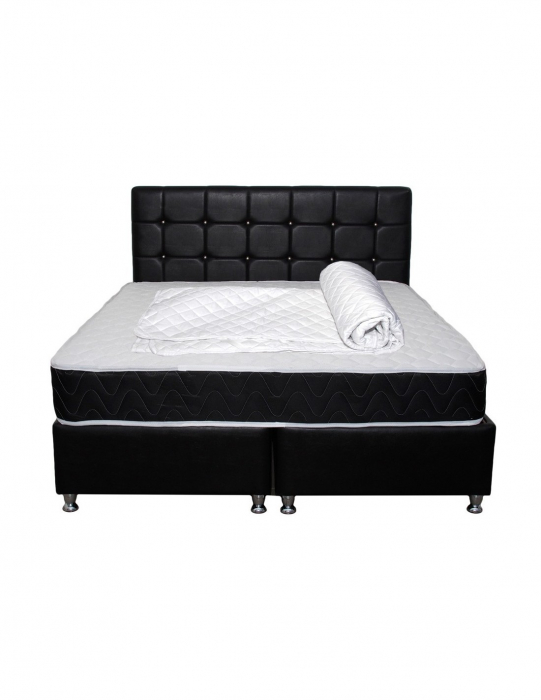 Set Saltea Superortopedica Lux Praga 140x200 cu Husa Hipoalergenica [2]