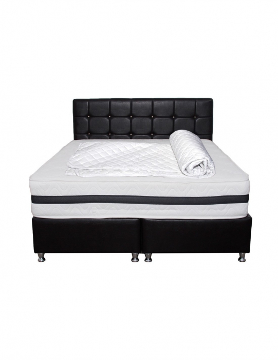 Set saltea superortopedica cu husa hipoalergenica 160x200 [2]