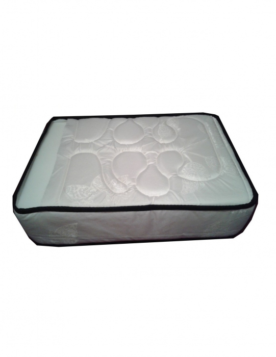 Set Saltea Venus Eco Memory 140x200 cu Husa Hipoalergenica Portocalie [4]