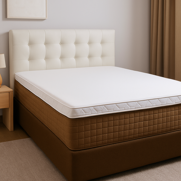 Topper saltea 80x200 din spuma poliuretanica de 10 cm, alb [2]