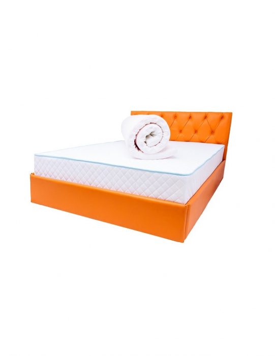 Top Saltea Drimus MemoHR 140x200 cu husa matlasata si cusaturi detaliate [6]