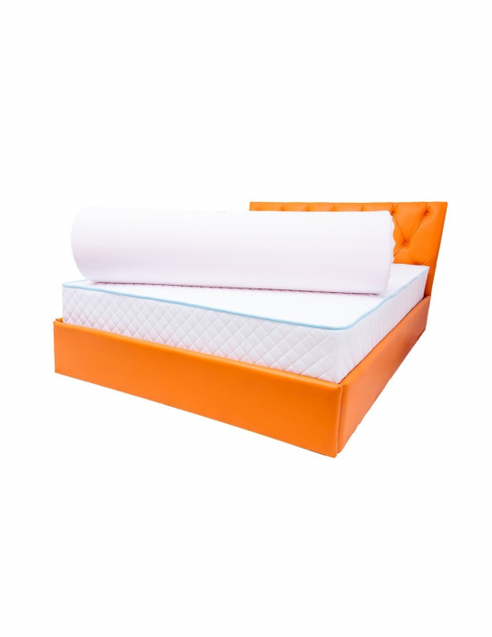 Top Saltea Drimus MemoHR 140x200 cu husa matlasata si cusaturi detaliate [3]