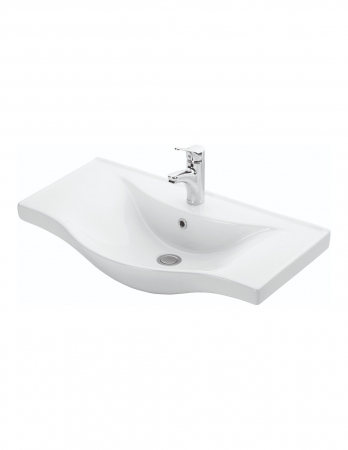 Set mobilier baie alb GN1531 cu lavoar din ceramica si 3 usi [3]