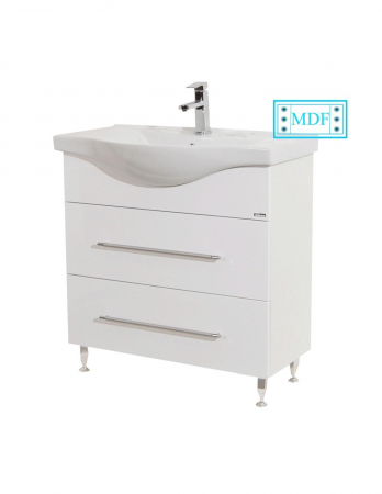 Set mobilier baie GN1871 cu lavoar alb si baza cu sertar [1]